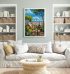 Barcelona Travel Poster, Travel Print of Barcelona, Spain Poster, Barcelona Wall Art Lovers Gift, Spain Art