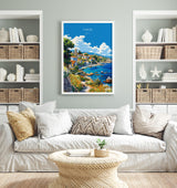 Chios Travel Poster, Travel Print of Chios, Greece Gift, Greek Islands Art Lovers Gift, Chios Gift Art, Wall Art Print NQ Media Designs