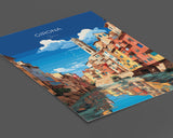 Girona Travel Poster, Travel Print of Girona, Spain Poster, Girona Art Lovers Gift, Spain Wall Art NQ Media Designs