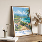 Dominican Republic Travel Print, Travel Poster of Dominican Republic, Dominican Republic Art Lovers Gift, Caribbean Gift, Wall Art Print NQ Media Designs