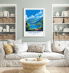 Lake Annecy Travel Poster Wall Art, Travel Print of Lake Annecy, Lake Annecy Art Lovers Gift, France, French Lakes Art Gift