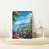 Vancouver Travel Poster, Travel Print of Vancouver, Canada British Columbia Gift, Vancouver Art Lovers Gift, Canada Gift Art, Wall Art Print NQ Media Designs