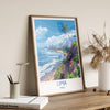 Lima Travel Print, Travel Poster of Lima, Peru Poster, Lima Wall Art Lovers Gift, Peru Art
