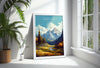 Grand Teton Print, Travel Poster of Grand Teton, North America, Grand Teton Art Lovers Gift, USA National Park, Travel Gift