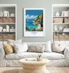 Corfu Travel Print, Travel Poster of Corfu, Greece Gift, Greek Islands Art Lovers Gift, Corfu Gift Art, Wall Art Print