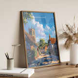 Staplehurst Travel Print, Travel Poster of Staplehurst, Kent Countryside Art Gift, England, Staplehurst Art Lovers Gift, Wall Art Print NQ Media Designs