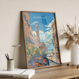 Montpellier Travel Print Wall Art, Travel Poster of Montpellier, Montpellier Art Lovers Gift, South of France, French Coast Art Gift NQ Media Designs