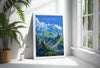 Great Wall of China Travel Poster, Travel Print of Great Wall of China, The Great Wall Art lovers Gift, China Wall Art Gift