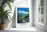 Honduras Travel Print, Travel Poster of Honduras, Central America Poster, Honduras Wall Art Lovers Gift NQ Media Designs