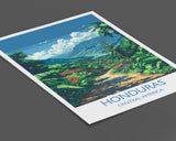 Honduras Travel Print, Travel Poster of Honduras, Central America Poster, Honduras Wall Art Lovers Gift NQ Media Designs