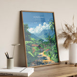 Honduras Travel Poster, Travel Print of Honduras, Central America Poster, Honduras Wall Art Lovers Gift NQ Media Designs