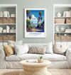 Los Angeles Travel Print, Travel Poster of Los Angeles, California, Los Angeles Art Lovers Gift, USA Gift, Wall Art Print