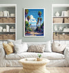 Los Angeles Travel Poster, Travel Print of Los Angeles, California, Los Angeles Art Lovers Gift, USA Gift, Wall Art Print