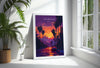 Los Angeles Travel Poster, Travel Print of Los Angeles, California, Los Angeles Art Lovers Gift, USA Gift, Wall Art Print
