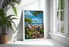 Barcelona Travel Poster, Travel Print of Barcelona, Spain Poster, Barcelona Wall Art Lovers Gift, Spain Art