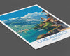 Lake Annecy Travel Poster Wall Art, Travel Print of Lake Annecy, Lake Annecy Art Lovers Gift, France, French Lakes Art Gift