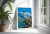Lake Annecy Travel Print Wall Art, Travel Poster of Lake Annecy, Lake Annecy Art Lovers Gift, France, French Lakes Art Gift