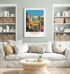 Valencia Travel Print, Travel Poster of Valencia, Spain Poster, Valencia Wall Art Lovers Gift, Spain Art