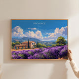 Provence Travel Poster Wall Art Landscape, Travel Print of Provence , Provence Art Lovers Gift,France Art Gift NQ Media Designs