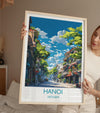 Hanoi Travel Print, Travel Poster of Hanoi,Vietnam, Asia, Hanoi Art Lovers Gift, Vietnam Gift, Wall Art Print
