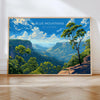 Blue Mountains Travel Poster Wall Art Landscape, Travel Print of Blue Mountains , Sydney Art Lovers Gift,Australia Landscape Art Gift NQ Media Designs