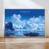 Antarctica Travel Print, Landscape Travel Poster of Antarctica, Antarctica Gift, Antarctica Wall Art Lovers Gift,Travel Wall Art Gift NQ Media Designs