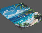 Seychelles Travel Poster Wall Art, Travel Print of Seychelles, Indian Ocean, Seychelles Islands Art Lovers Gift NQ Media Designs