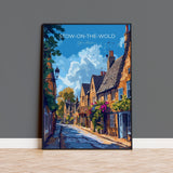 Stow on the Wold Travel Print Wall Art, Travel Poster of Stow on the Wold, England, Cotswolds Art Gift, England Gift Art NQ Media Designs