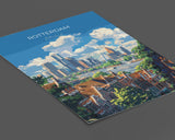 Rotterdam Travel Print, Travel Poster of Rotterdam, Netherlands, Dutch Art Lovers Gift, Wall Art Print NQ Media Designs