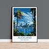 Auckland Travel Print, Travel Poster of Auckland, New Zealand Art Lovers Gift, Auckland Wall Art NQ Media Designs