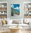 Wellington Travel Poster, Travel Print of Wellington, New Zealand Art Lovers Gift, Wellington Wall Art