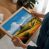 Tuscany Travel Poster Wall Art Landscape, Travel Print of Tuscany, Tuscany Art Lovers Gift,Italy Art Gift NQ Media Designs