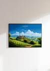 Tuscany Travel Poster Wall Art Landscape, Travel Print of Tuscany, Tuscany Art Lovers Gift,Italy Art Gift
