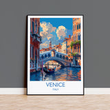 Venice Travel Print Wall Art, Travel Poster of Venice, Italy City Art, Venice Art Lovers Gift, Wall Art Print