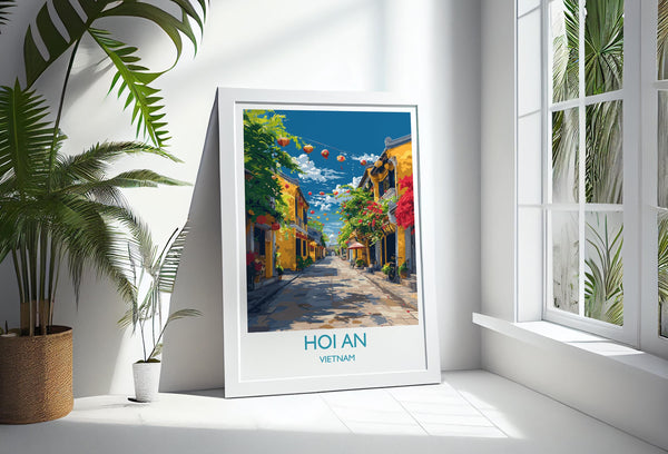 Hoi An Travel Print, Travel Poster of Hoi An,Vietnam, Asia, Hoi An Art Lovers Gift, Vietnam Gift, Wall Art Print
