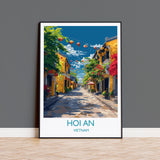 Hoi An Travel Print, Travel Poster of Hoi An,Vietnam, Asia, Hoi An Art Lovers Gift, Vietnam Gift, Wall Art Print NQ Media Designs