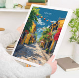 Hoi An Travel Poster, Travel Print of Hoi An,Vietnam, Asia, Hoi An Art Lovers Gift, Vietnam Gift, Wall Art Print NQ Media Designs
