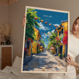 Hoi An Travel Poster, Travel Print of Hoi An,Vietnam, Asia, Hoi An Art Lovers Gift, Vietnam Gift, Wall Art Print NQ Media Designs