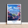 Tokyo Travel Print, Travel Poster of Tokyo, Japan, Asia, Tokyo Art Lovers Gift, Japan Gift, Wall Art Print NQ Media Designs