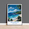 Seychelles Travel Print Wall Art, Travel Poster of Seychelles, Indian Ocean, Seychelles Art Lovers Gift NQ Media Designs