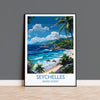 Seychelles Travel Print Wall Art, Travel Poster of Seychelles, Indian Ocean, Seychelles Art Lovers Gift
