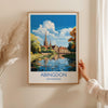 Abingdon Print, Travel Poster of Abingdon,Abingdon Art Lovers Gift,Oxfordshire, English Countryside Wall Art Print