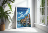Henley on Thames Poster, Travel Print of Henley,Henley on Thames Art Lovers Gift,Oxfordshire, English Countryside Wall Art Print NQ Media Designs