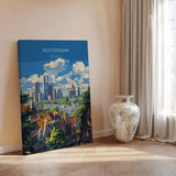 Rotterdam Travel Print, Travel Poster of Rotterdam, Netherlands, Dutch Art Lovers Gift, Wall Art Print NQ Media Designs