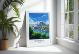 Istanbul Travel Print Wall Art, Travel Poster of Istanbul, Turkey Wall Art, Istanbul Art Lovers Gift, Wall Art Print NQ Media Designs