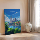 Istanbul Travel Poster Wall Art, Travel Print of Istanbul, Turkey Wall Art, Istanbul Art Lovers Gift, Wall Art Print NQ Media Designs