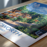 Tadworth Travel Print, Travel Poster of Tadworth, Surrey Poster, Tadworth Art Gift, London Art Lovers UK Travel Gift NQ Media Designs