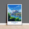Istanbul Travel Print Wall Art, Travel Poster of Istanbul, Turkey Wall Art, Istanbul Art Lovers Gift, Wall Art Print
