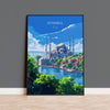 Istanbul Travel Poster Wall Art, Travel Print of Istanbul, Turkey Wall Art, Istanbul Art Lovers Gift, Wall Art Print NQ Media Designs