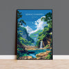 Semuc Champey Travel Poster, Travel Print of Semuc Champey, Central America Poster, Guatemala Wall Art Lovers Gift NQ Media Designs